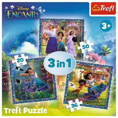 PUZZLE TREFL 3IN1 BANG DISNEY ENCANTO EROII DIN ENCANTO foto