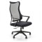 Scaun birou cu mesh Hm Loreto, ergonomic, suport lombar, baza polipropilena, mecanism de balans, inaltime reglabila, material respirabil, 100 kg, negr