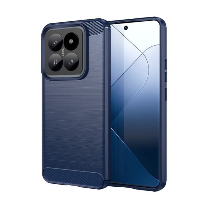 Husa Xiaomi 14 Silicon Carbon Albastru