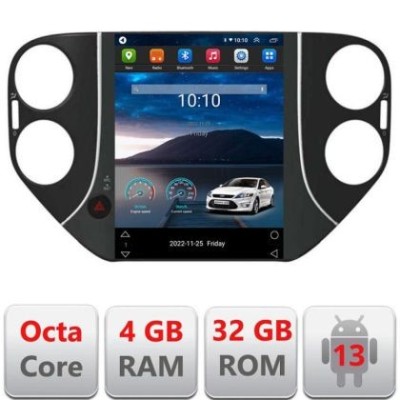 Navigatie tip Tesla VW Tiguan 2007-2012 radio gps internet 8Core 4G carplay android auto 4+32 kit-tesla-tiguan-10+EDT- CarStore Technology foto