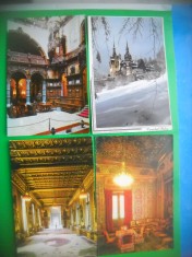 HOPCT LOT 3286 -4 CARTI POSTALE -CASTELUL PELES-SINAIA -JUD-PRAHOVA-NECIRCULATE