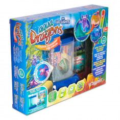 Set educativ STEM - AQUA DRAGONS Habitat Deluxe in culori schimbatoare si LED-uri