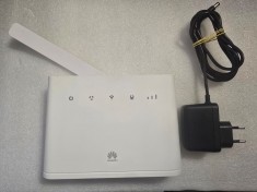 Router Wireleless Huawei B311-221, SIM LTE, 4G, 1500 Mbps, Alb - poze reale