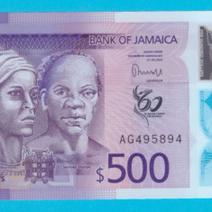 Jamaica 500 Dollars 2022 'Seria Independenta' UNC serie: AG495894 Comemorativa