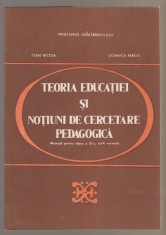 I. Nicola, Domnica Farcas - Teoria educatiei - Manual cls. a XI-a