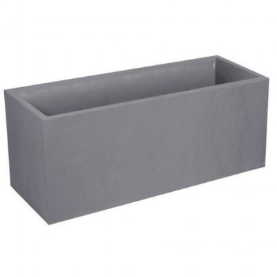 Jardiniera mare dreptunghiulara gri 99,5x39,5x43,5 cm STONE foto
