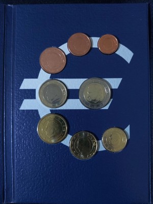 Euro set - Belgia 1999 - 2000 , 8 monede UNC foto