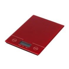 Cantar bucatarie digital, capacitate masurare 3 kg, functie TARA, picioruse antiderapante, rosu