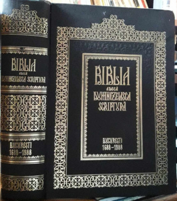 Biblia de la Bucuresti 1688 Serban Cantacuzino-1988 Reeditare aniversara foto