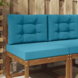 vidaXL Perna pentru canapea de exterior 2 pcs Albastru regal Poliester 900737