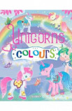 Carte de colorat. Unicorns Colours - mov