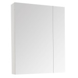 Cumpara ieftin Dulap baie cu oglinda Celine, PAL, 55 cm, 2 usi, 2 rafturi, soft close, alb