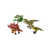 Set 3 figurine Dinozauri si copac, ATU-084403, Oem
