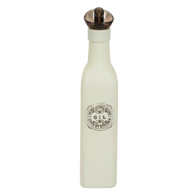 Recipient Ulei Sticlă, Home Sweet Home, Culoare Alb, Capacitate 275ml foto