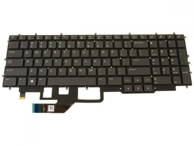 Tastatura Laptop, Dell, Alienware m17 R3, 29CVF, 029CVF, iluminata RGB, gri, layout US foto