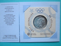 Moneda argint 1000 Lire 1996, Italia - FDC foto