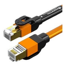 Cablu retea Ofnpftth CAT7,1 0Gbps/600MHz nailon, portocaliu, 5 m foto