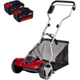 Einhell GE-HM 18/38 PXC + Twinpack - Masina de tuns iarba 38 cm 45 l + Set 2 acumulatori Li-Ion 18 V 4 Ah