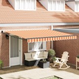 vidaXL Cortina Retractabilă Manual Galben și portocalie 400 &times; 300 cm 3330537