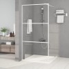 VidaXL Paravan duș walk-in, alb, 100x195 cm, sticlă ESG transparentă 152122