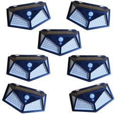 Set 7 lampi cu incarcare solara, cu senzori de amurg, miscare si lumina, 3 trepte de iluminare, 114 x LED, K KATHODE