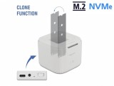 Docking station USB 3.2-C Gen 2 pentru 2 x M.2 NVMe PCIe SSD cu functie de clona, Delock 63331