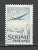 Finlanda.1963 Avion hartie normala tip I DF.11, Nestampilat