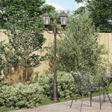 St&acirc;lp de iluminat de grădină cu 2 lămpi E27 Bronz 235 cm Aluminiu
