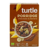 Cereale terci organic fara gluten cu ciococolata si banane, 400g, Turtle