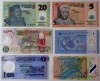 Lot 6 bancnote polimer diferite Nigeria Malaezia Zambia Libia Macedonia UNC **, Africa