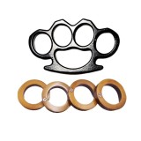 Cumpara ieftin Set 2 Boxuri Autoaparare IdeallStore, Otel Inoxidabil, Auriu, 11cm, 95g