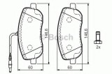 Set placute frana,frana disc PEUGEOT 807 (E) (2002 - 2016) BOSCH 0 986 424 789