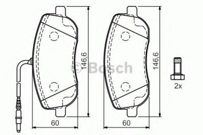 Set placute frana,frana disc PEUGEOT 807 (E) (2002 - 2016) BOSCH 0 986 424 789 foto