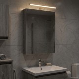 vidaXL Dulap cu oglindă pentru baie Gri Sonoma 40 x 10,5 x 60,5 cm 889036