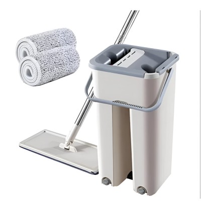 Set galeata cu storcator si 2 rezerve mop pentru curatenie, E-manor&amp;reg; foto