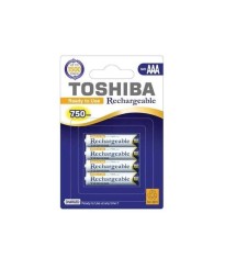 Set 4 acumulatori TOSHIBA NI-MH AAA 750mAh 1.2V Ready to Use TNH-03AC 4BP