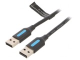 Cablu USB 2.0 A - A 1m Negru, Vention