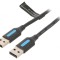 Cablu USB 2.0 A - A 1m Negru