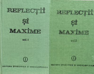 Reflectii Si Maxime Vol.1-2 - Constantin Badescu ,559988 foto