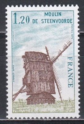 Franta 1979 - Moara de vant din Steenvoorde, Dunkirk, MNH foto