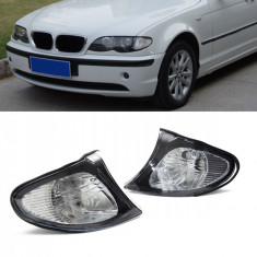 Set Semnalizari Dreapta + Stanga Am Bmw Seria 3 E46 2001-2005 Clar / Negru 63137165850 + 63137165849