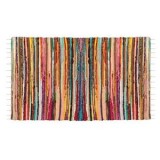 Covor Tesut Decorativ Multicolor cu Franjuri 120x90cm, CMCLASS