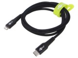 Cablu USB 2.0 Goobay Apple Lightning și USB C 1m negru 60W