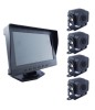Kit marsarier cu 4 camere HD si display touch de 7 , IR, 170 , IP67, camera marsarier, camioane, autocare, RV(rulote)