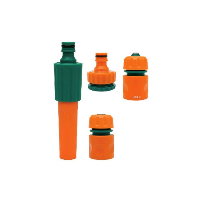 Set 4 piese duza 1/2&quot; + adaptor furtun 3/4&quot; Flo 89204