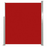 Copertină laterală pentru terasă/curte, roșu, 160x300 cm, vidaXL