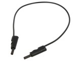 Cablu de măsurare HIRSCHMANN 60VDC 30VAC 16A 0,5m negru cod 973645100