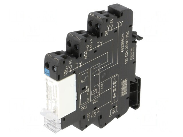 Releu interfață SPDT Ucom 24VDC 16A DIN