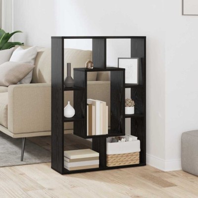 vidaXL Bibliotecă Stejar negru 63 x 20 x 90 cm Lemn compozit 879673 foto