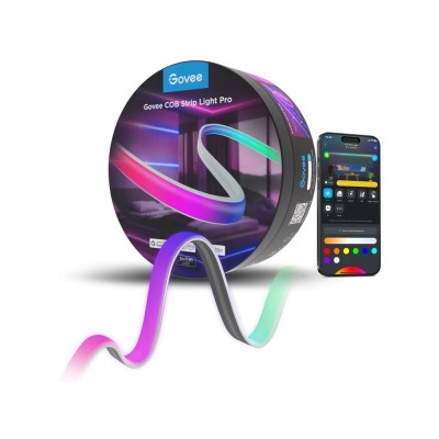 Banda LED Govee COB H61E5 Pro, 3M, RGBIC+W, 1260 LEDs m, Alexa, Google Asistant, Matter, Bluetooth, Wi-Fi foto